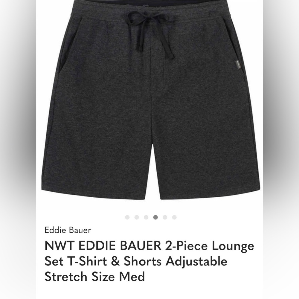 Eddie Bauer Men's 2-Piece Lounge Set in Burgundy - Picture 5 of 7